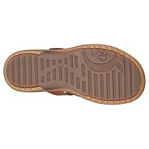 BORN Shawna Leather Adjustable Slide Sandal