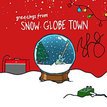 Brad Paisley Autographed Snow Globe Town Christmas CD 
