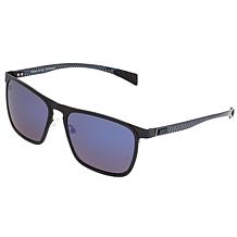 Breed Capricorn Polarized Sunglasses with Black Frame and Blue Lenses