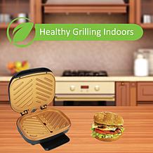 BrentwoodAppliances Nonstick Indoor Electric Copper Grill/Panini Press