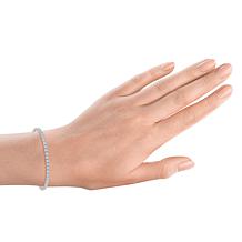 Bright Halo Lab Grown Diamond 5ctw Tennis Bracelet
