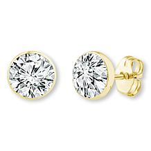 Bright Halo Lab Grown Diamonds 14K 0.5ctw Bezel-Set Stud Earrings