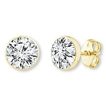 Bright Halo Lab Grown Diamonds 14K 2.5ctw Bezel-Set Stud Earrings