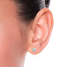 Bright Halo Lab Grown Diamonds 14K 3ctw Bezel-Set Stud Earrings