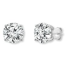 Bright Halo Lab Grown Diamonds 14K Gold 4ctw Round Stud Earrings