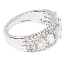 Bright Halo Lab Grown Diamonds 1.52ctw Band Ring