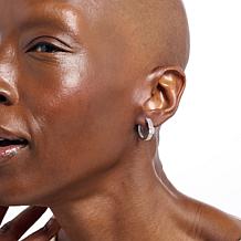 Bright Halo Lab Grown Diamonds 1ctw Cushion Cut Hoop Earrings