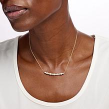 Bright Halo Lab Grown Diamonds 1ctw "Smile" Necklace