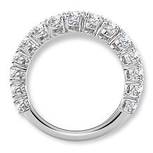 Bright Halo Lab Grown Diamonds 2ctw Oval-Cut Anniversary Band Ring