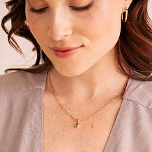 Brook & York Mackenzie 14K Gold-Plated Brass Birthstone Necklace