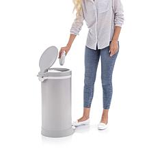 Bubula Premium Steel Diaper Waste Pail with Step Open, Grey