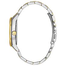 Bulova "Classic" Two-Tone Stainless Steel Men's Diamond Bracelet Watch