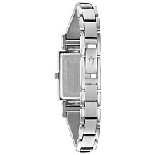 Bulova  Stainless Steel Diamond Accent Women's Half-Bangle Watch