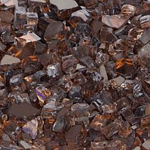 Burnt Bronze Reflective Fire Glass