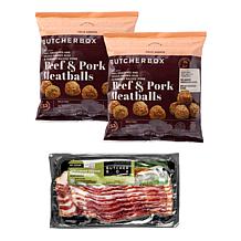 ButcherBox 4lbs. 1 oz. Beef and Pork Meatballs and Bacon Auto-Ship®