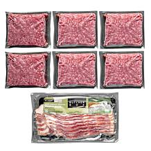 ButcherBox 6-pack 1 lbs. Grass-Fed Ground Beef & 10 oz. Bacon AS