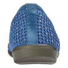 BZees Kallie Mesh Knit Rhinestone Flat
