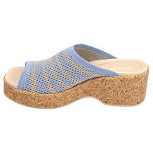 BZees® Very Ready Cork Wedge Platform Sandal w/Air Step™ Technology