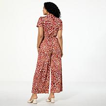 C Wonder Button-Down Wide-Leg Jumpsuit