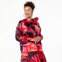 C Wonder by Christian Siriano Bow Neck Blouse