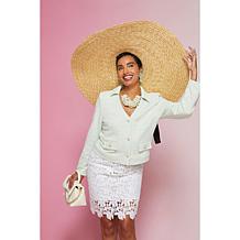 C Wonder by Christian Siriano Cropped Tweed Jacket
