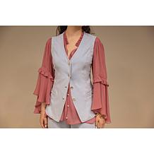 C Wonder by Christian Siriano Denim Vest