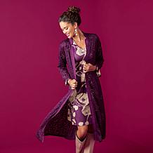 C Wonder by Christian Siriano Lace and Ponte Knit Topper