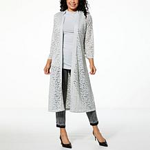 C Wonder by Christian Siriano Lace and Ponte Knit Topper