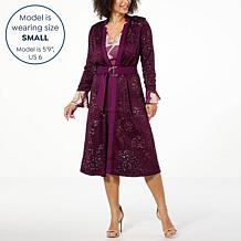 C Wonder by Christian Siriano Lace and Ponte Knit Topper