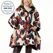 C Wonder by Christian Siriano Nylon Water-Resistant Hooded Poncho