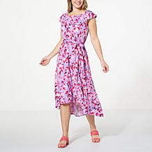 C Wonder by Christian Siriano On/Off the Shoulder Flounce Dress
