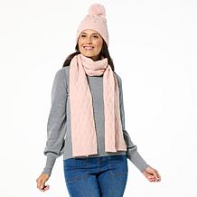 C Wonder by Christian Siriano Pom-Pom Beanie & Scarf Gift Set