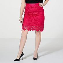 C Wonder by Christian Siriano Runway Collection Textured A-line Skirt
