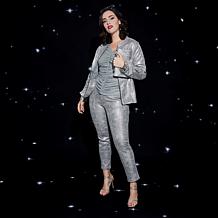 C Wonder by Christian Siriano Seamed Faux Leather Pant