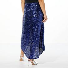 C Wonder by Christian Siriano Sequin Hi-low Skirt