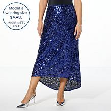 C Wonder by Christian Siriano Sequin Hi-low Skirt