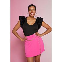 C Wonder by Christian Siriano Travel Jersey Skort
