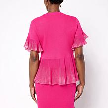 C Wonder Pleat Knit Sweater Topper