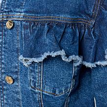 C Wonder Ruffle Denim Jacket