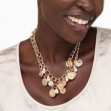 C Wonder Simulated Pearl Charm Toggle Necklace