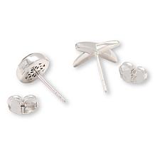 Canadian Ammolite Gems "XO" Mis-Matched Stud Earrings