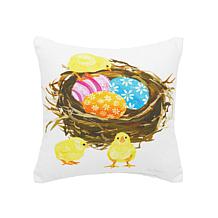 C&F Home 8" x 8" Chicks & Nest Spring Printed Throw Pillow