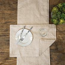 C&F Home Diamond Dune Table Runner