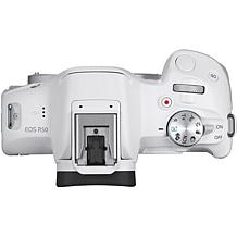 Canon EOS R50 Mirrorless Digital Camera with 18-45mm Lens (White)