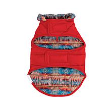 Carolina Pet Company Pendleton Pilot Rock Red Puffer Dog Coat