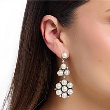 Chaco Canyon 11-Stone Cultured Freshwater Pearl Dangle Earrings