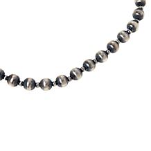 Chaco Canyon 20" "Navajo Pearl" Sterling Silver Bead Necklace