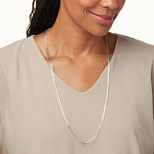 Chaco Canyon 30" Liquid Silver 5-Strand Necklace