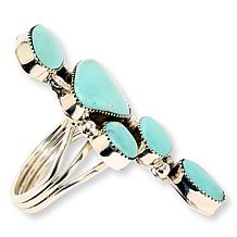 Chaco Canyon Campitos Turquoise 5-Stone Freeform Ring