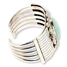 Chaco Canyon Campitos Turquoise Oval Stone Cuff Bracelet